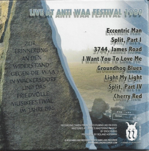 GROUNDHOGS - Live at Anti WAA Festival (CD) - Sammlerausgabe